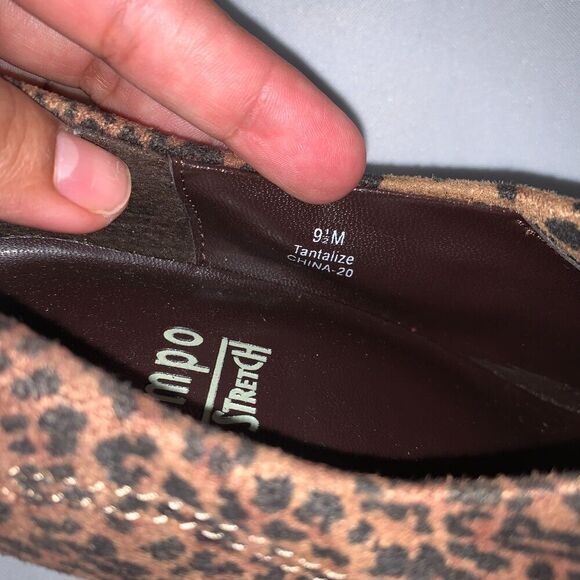 Women's Impo Weng Animal Print Heels, point toe leather outsoles shoes size 91/2 - Picture 5 of 12